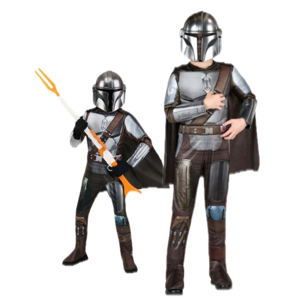 Jazwares STAR WARS Deluxe Mandalorian Halloween Costume Boy’s Size Small 5/6 - Picture 2 of 11